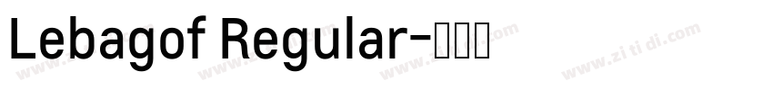 Lebagof Regular字体转换